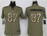 Women Nike Patriots 87 Rob Gronkowski Olive Camo Salute To Service Limited Jersey,baseball caps,new era cap wholesale,wholesale hats